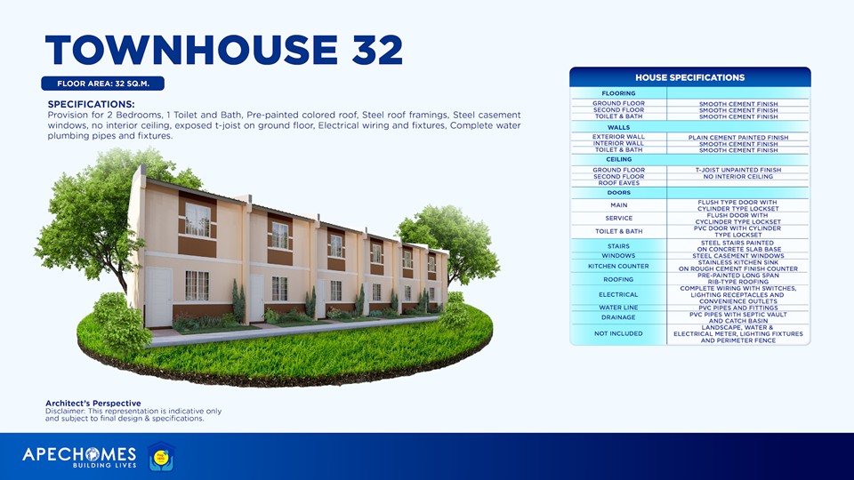 APEC HOMES ORION BATAAN - Socialized Townhouse